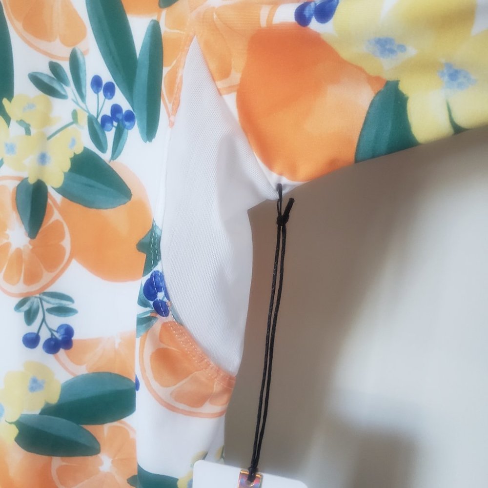 TAIL Women's Fun in the Sun Happy Long Sleeve 3/4 Zip - Orange Crush - XXL - Picture 9 of 13